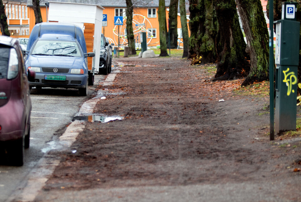 DEN GANG DA: Slik det så ut i gata tidligere