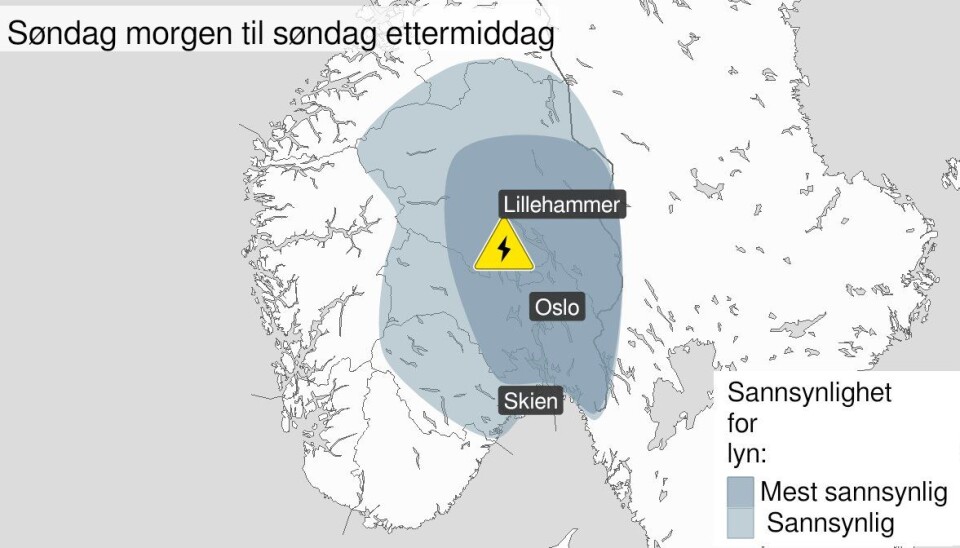 Varsler ny runde med lyn, torden og styrtregn