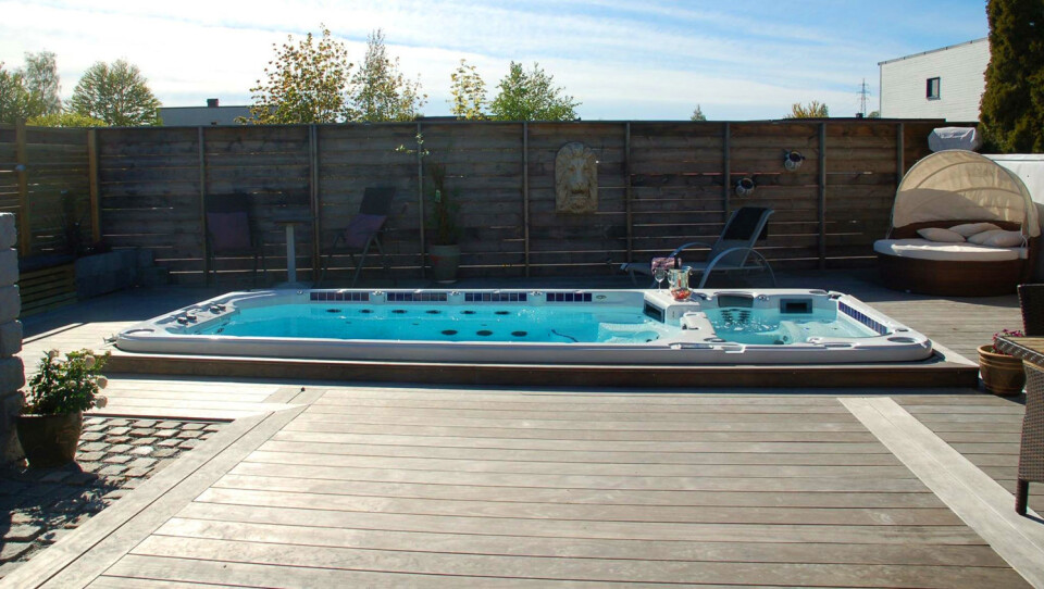 MOTSTRØMSBASSENG: Dette bassenget med spa-avdeling kan du prøve ut på Spahuset i Drammen.