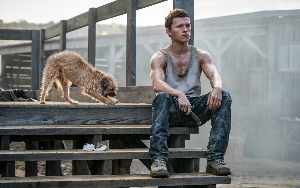 MED SIN FIRBENTE VENN: Den siste Spider-man, Tom Holland, sitter og undrer over sin tilværelse