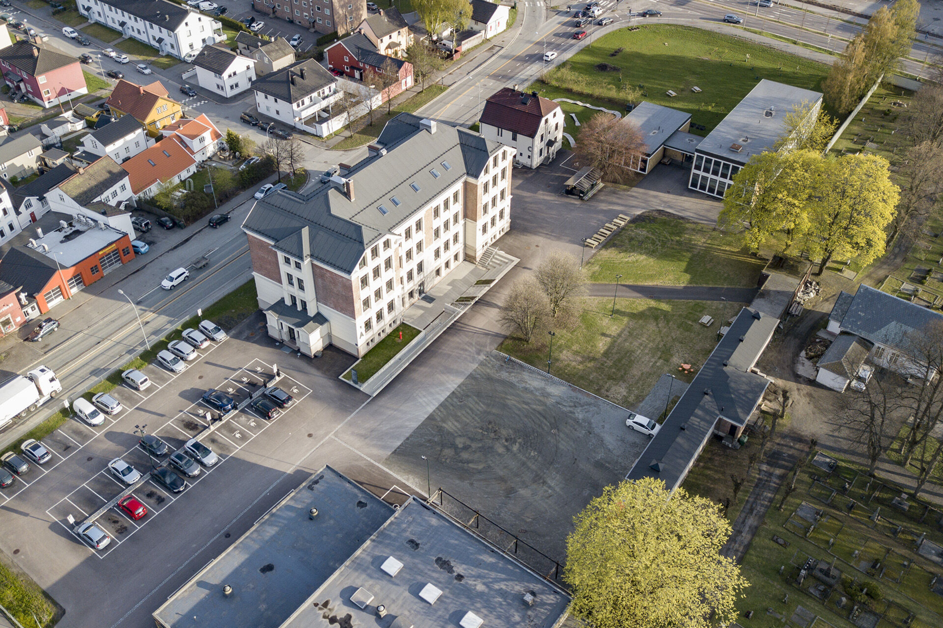 KAN FORTSATT BLI NY ARENA: Knutepunkt Strømsø.