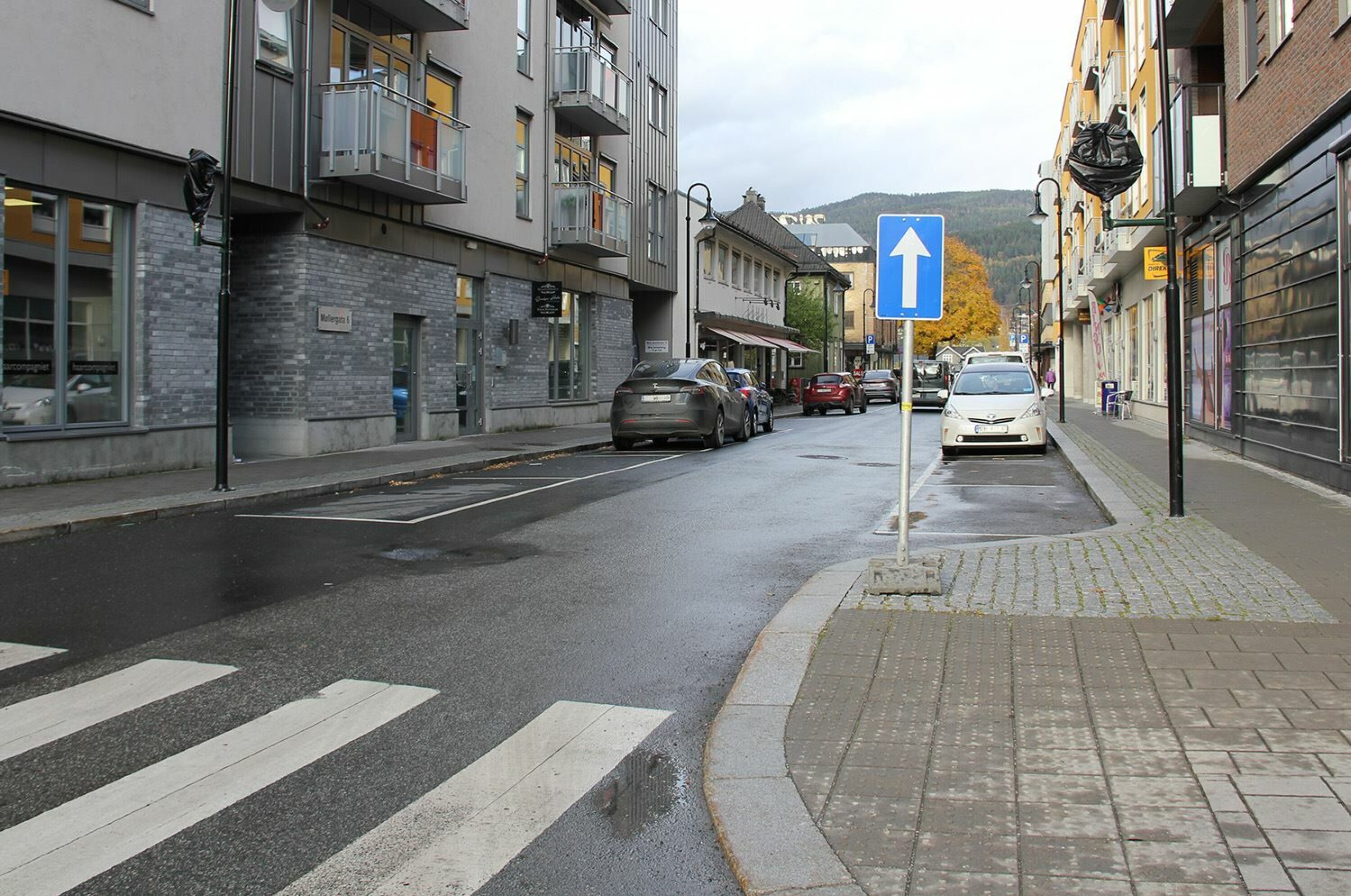 Endret kjøremønster i Møllergata i Mjøndalen
