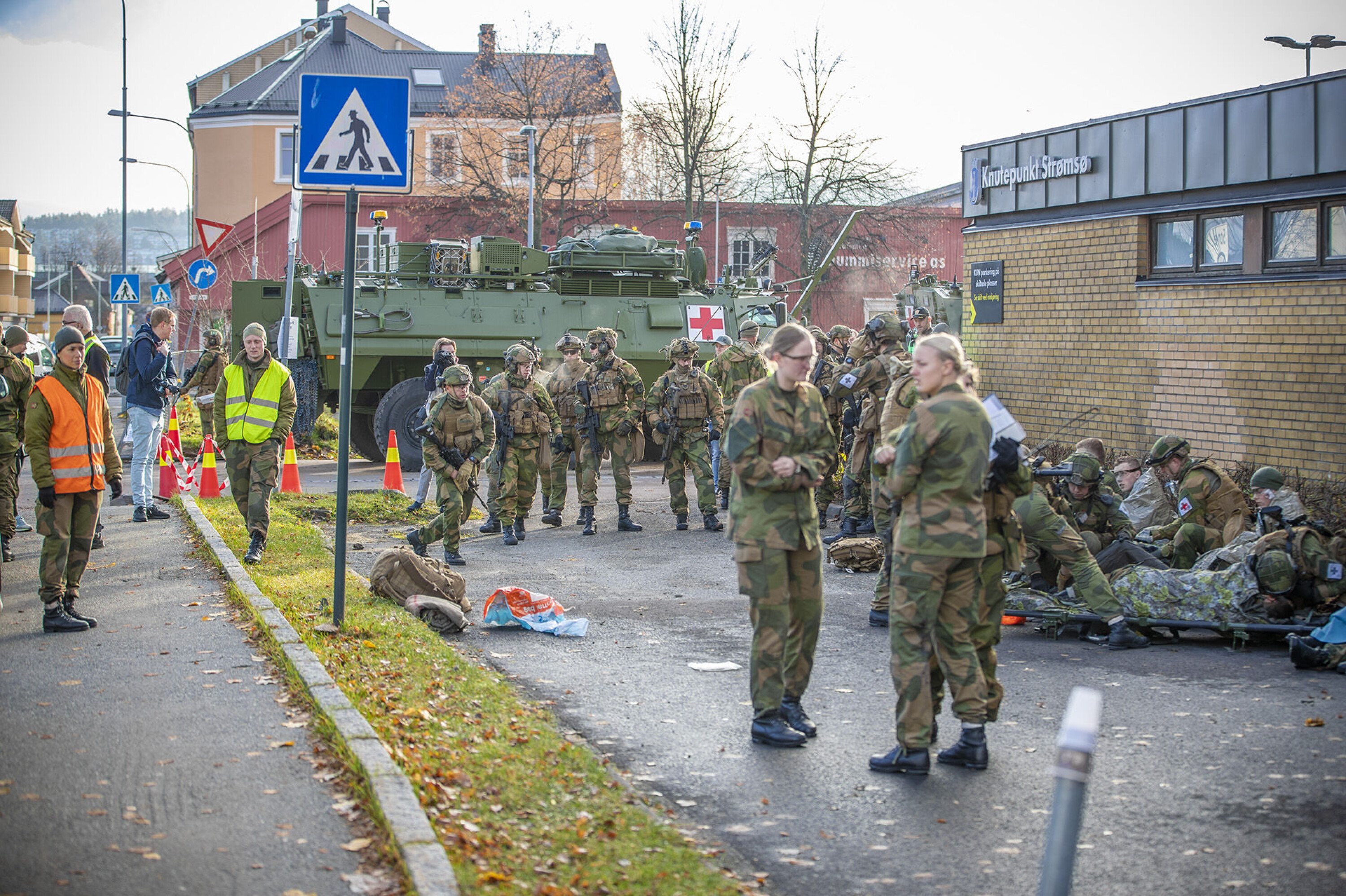 Forsvaret inntok byen under PLIVO-øvelse