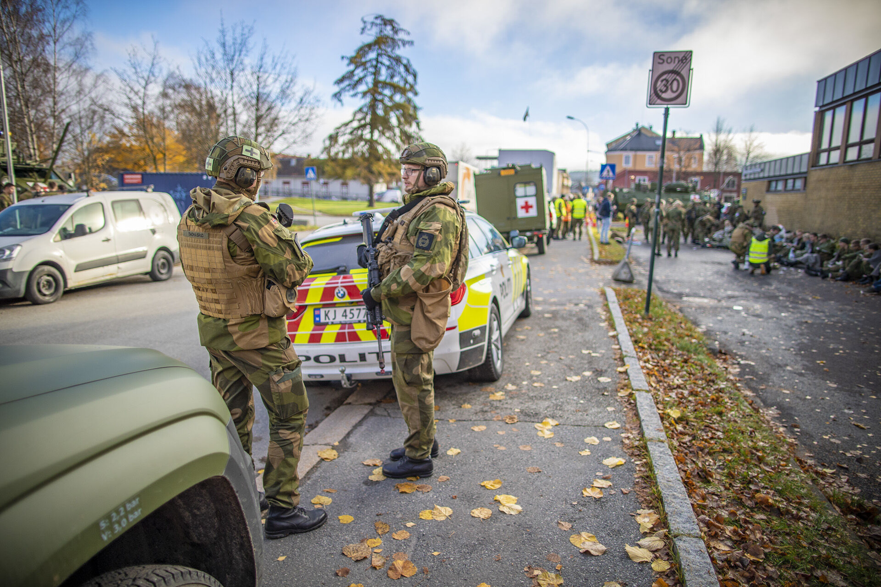 Forsvaret inntok byen under PLIVO-øvelse