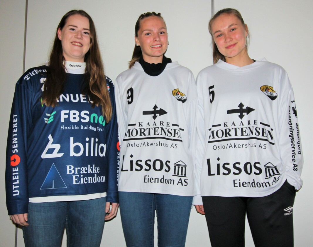 GLEDER SEG: Ruth Eline Borge (Drammen) og Solberg-spillerne Susanne Agdestein og Johanne Eystø gleder seg til seriestart og landslagssamling i Vikingskipet. GLEDER SEG: Ruth Eline Borge (Drammen) og Solberg-spillerne Susanne Agdestein og Johanne Eystø gleder seg til seriestart og landslagssamling i Vikingskipet.
