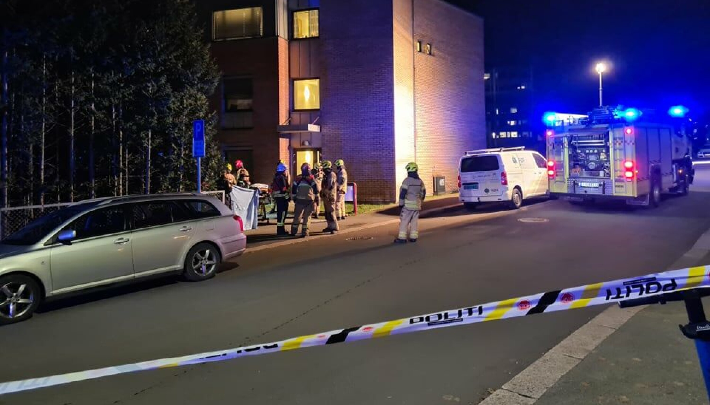 Person omkom etter brann i bolig