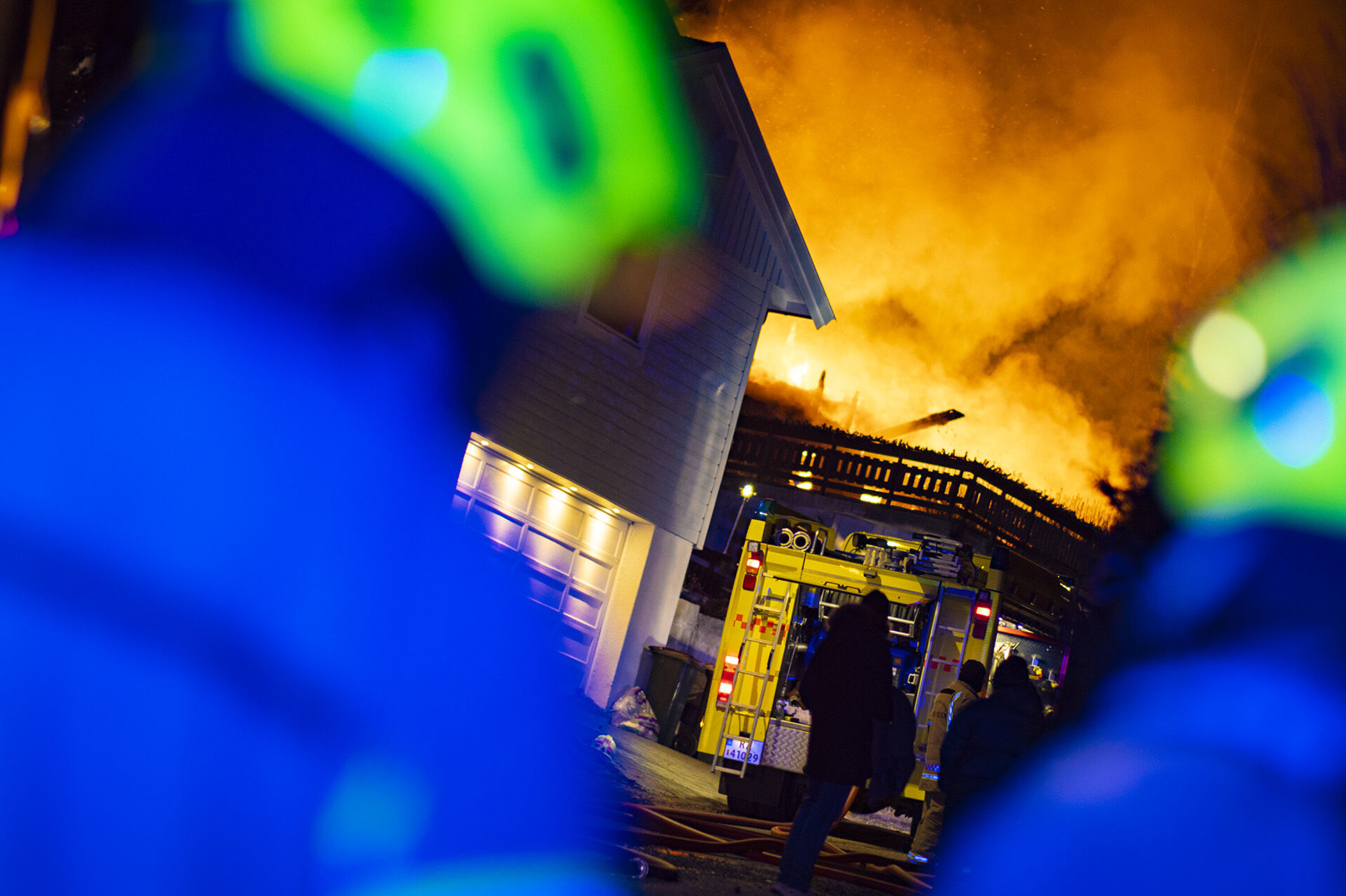 Enebolig totalt nedbrent
