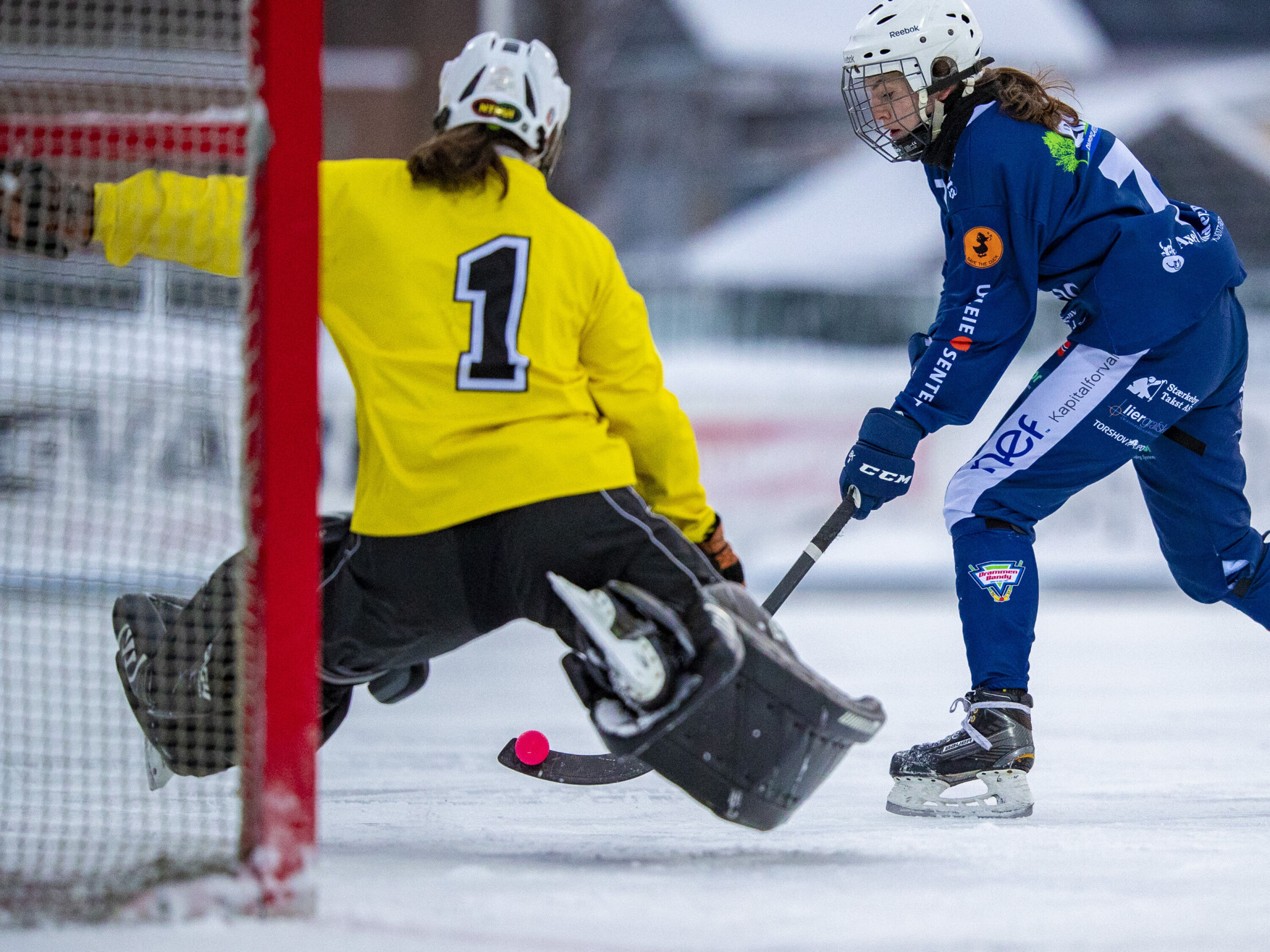 HATTRICK: Lene Aamodt (25) banket inn tre av fire mål for Drammen og er lagets soleklare toppscorer med 18 scoringer hittil i sesongen - nummer to i eliteserien.