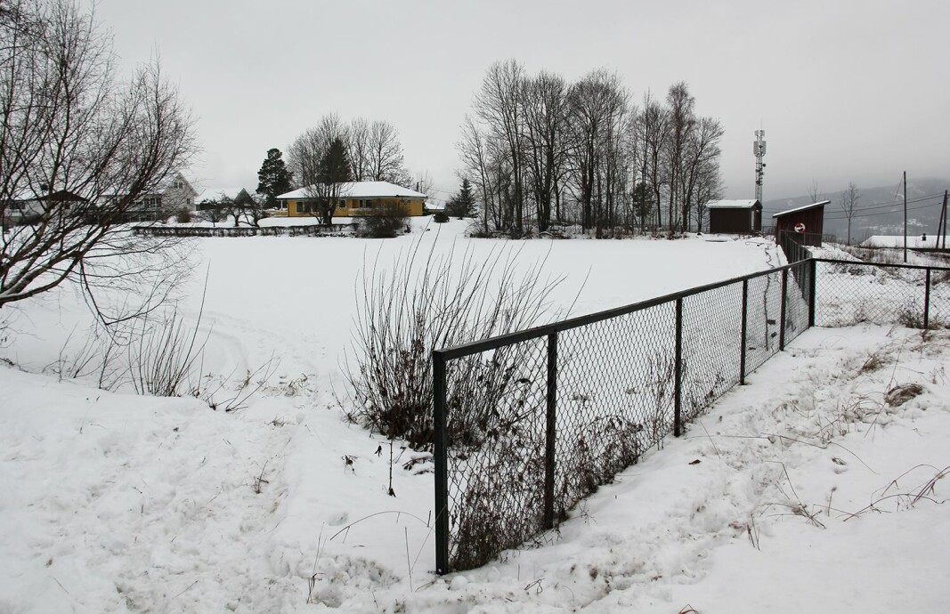 ADGANG FORBUDT: Åsendammen i Åsen. ADGANG FORBUDT: Åsendammen i Åsen.