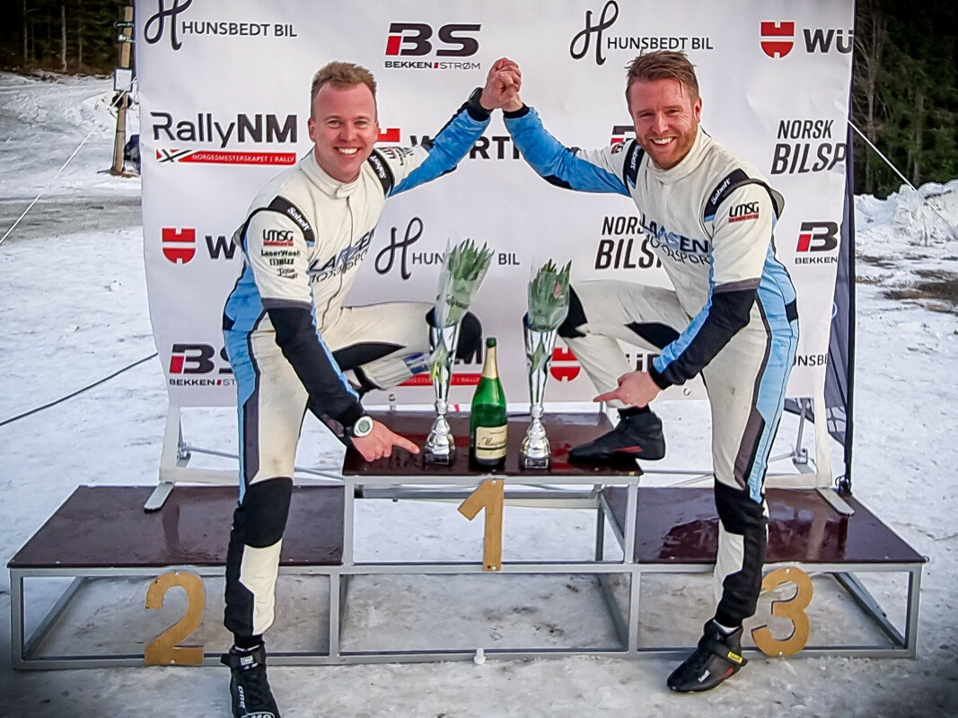 NM-SEIER: Kartleser Torstein Eriksen (t.v.) og fører Frank Tore Larsen kunne feire totalseier lørdag. NM-SEIER: Kartleser Torstein Eriksen (t.v.) og fører Frank Tore Larsen kunne feire totalseier lørdag.
