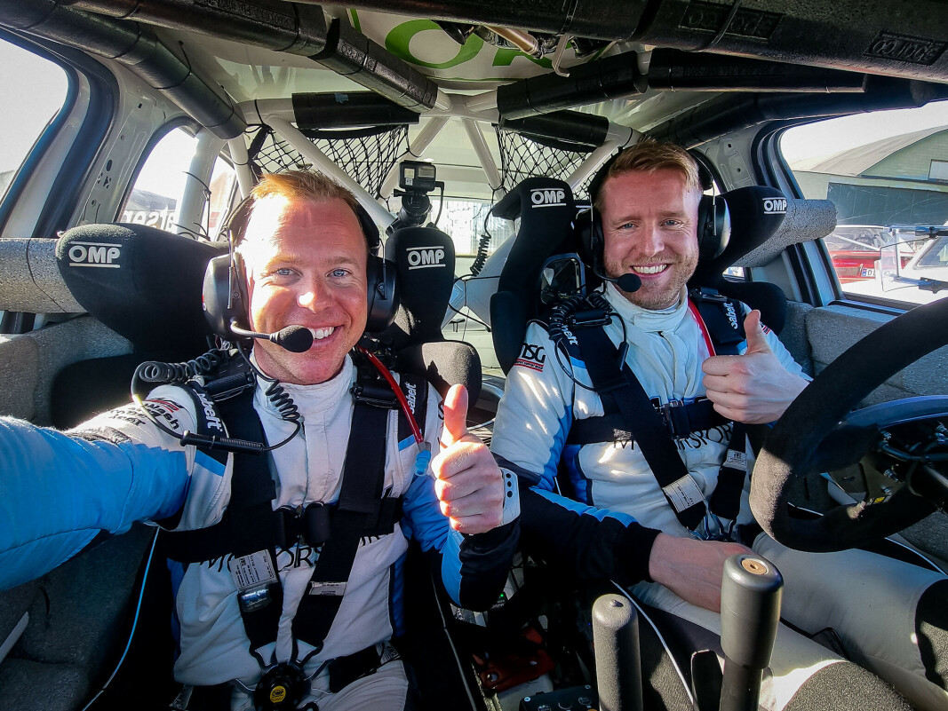 RASK DUO: Kartleser Torstein Eriksen (t.v.) og fører Frank Tore Larsen RASK DUO: Kartleser Torstein Eriksen (t.v.) og fører Frank Tore Larsen