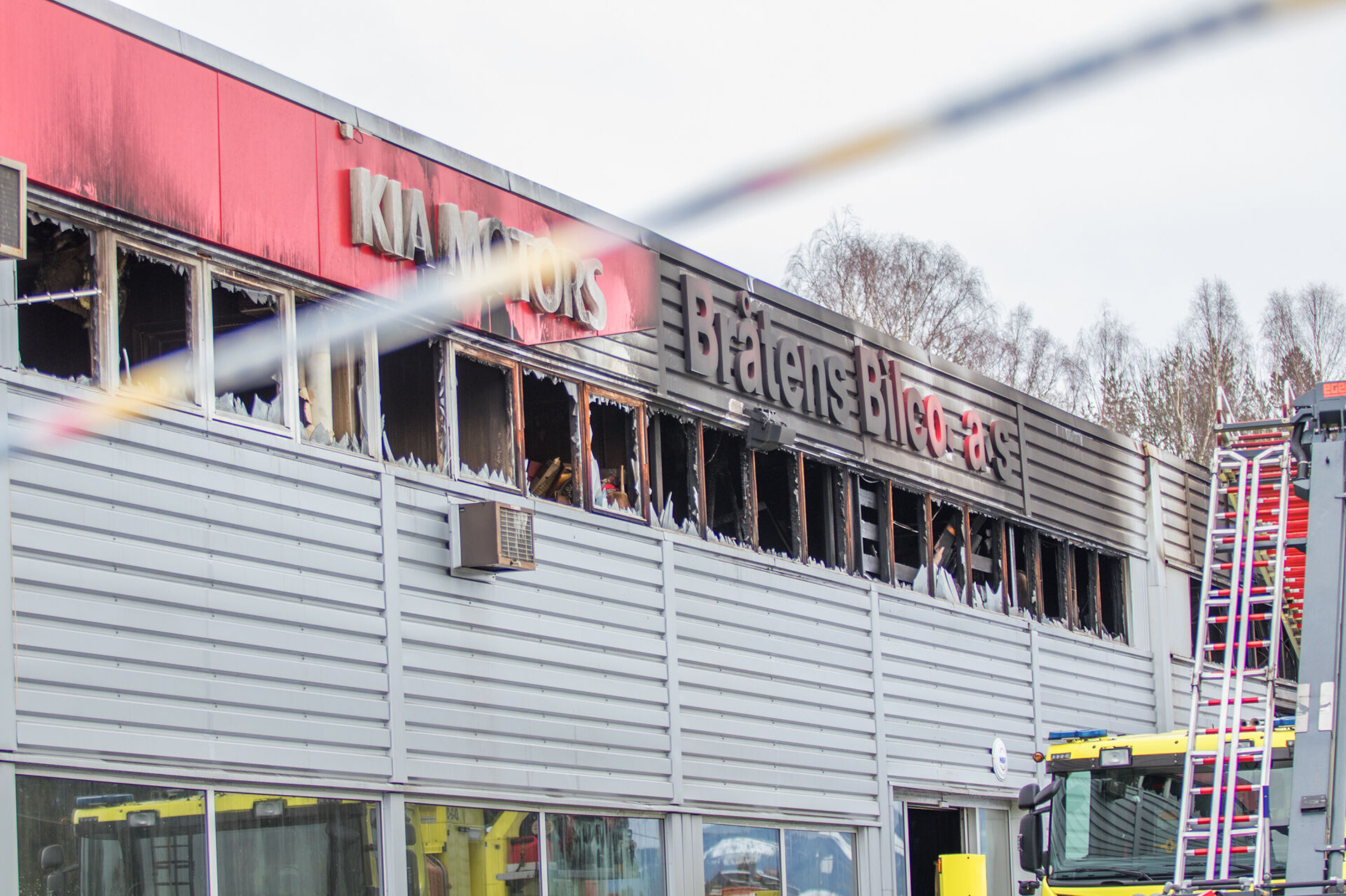 TOTALSKADD: Slik så det ut etter brannen.