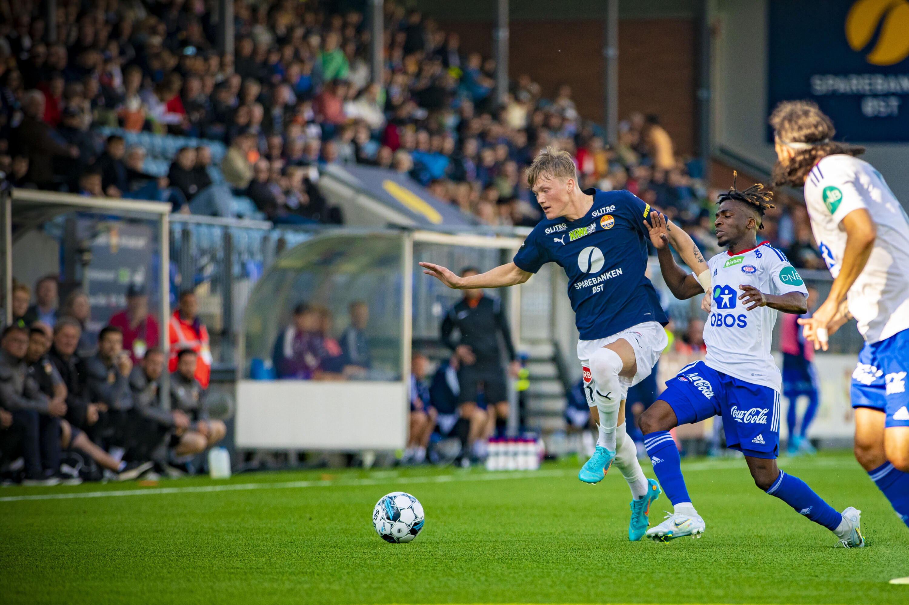 LANDSLAGSKLAR: Halldor Stenevik og Johan Hove på Strømsgodset spiller med flagget på brystet de tre neste U21-kampene.