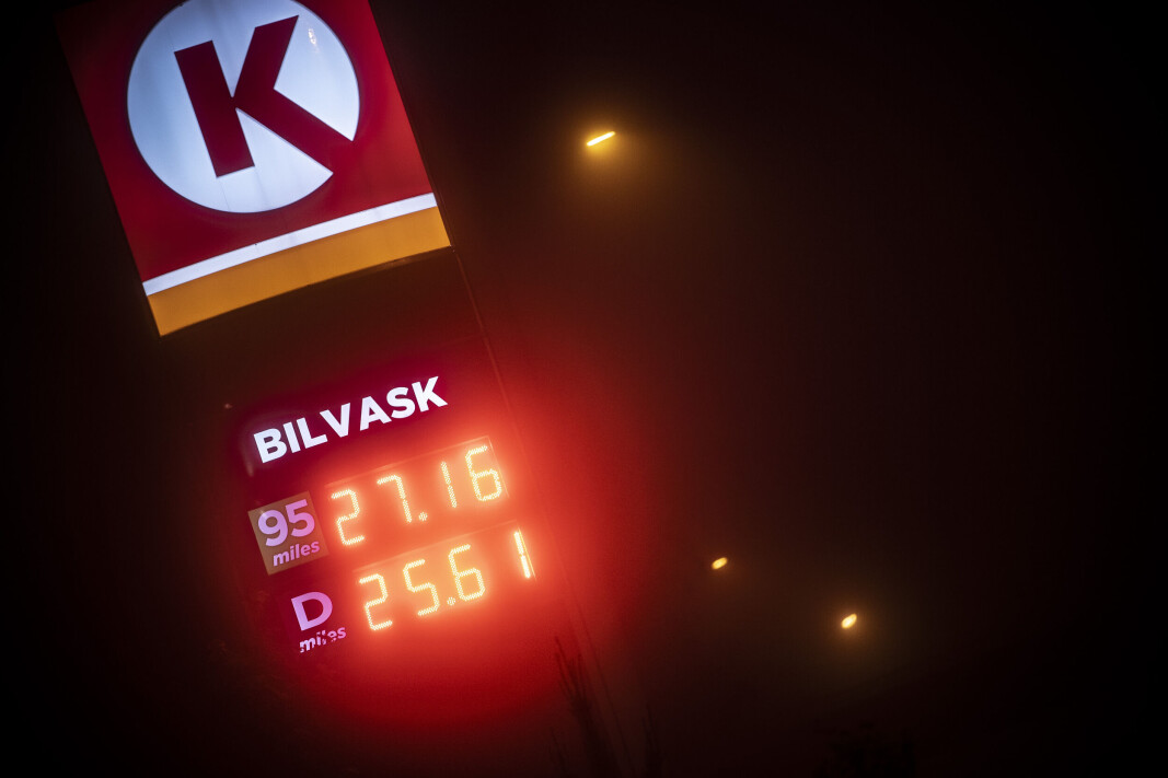 27 KRONER: Her fra Drammen tidligere denne uka. 27 KRONER: Her fra Drammen tidligere denne uka.