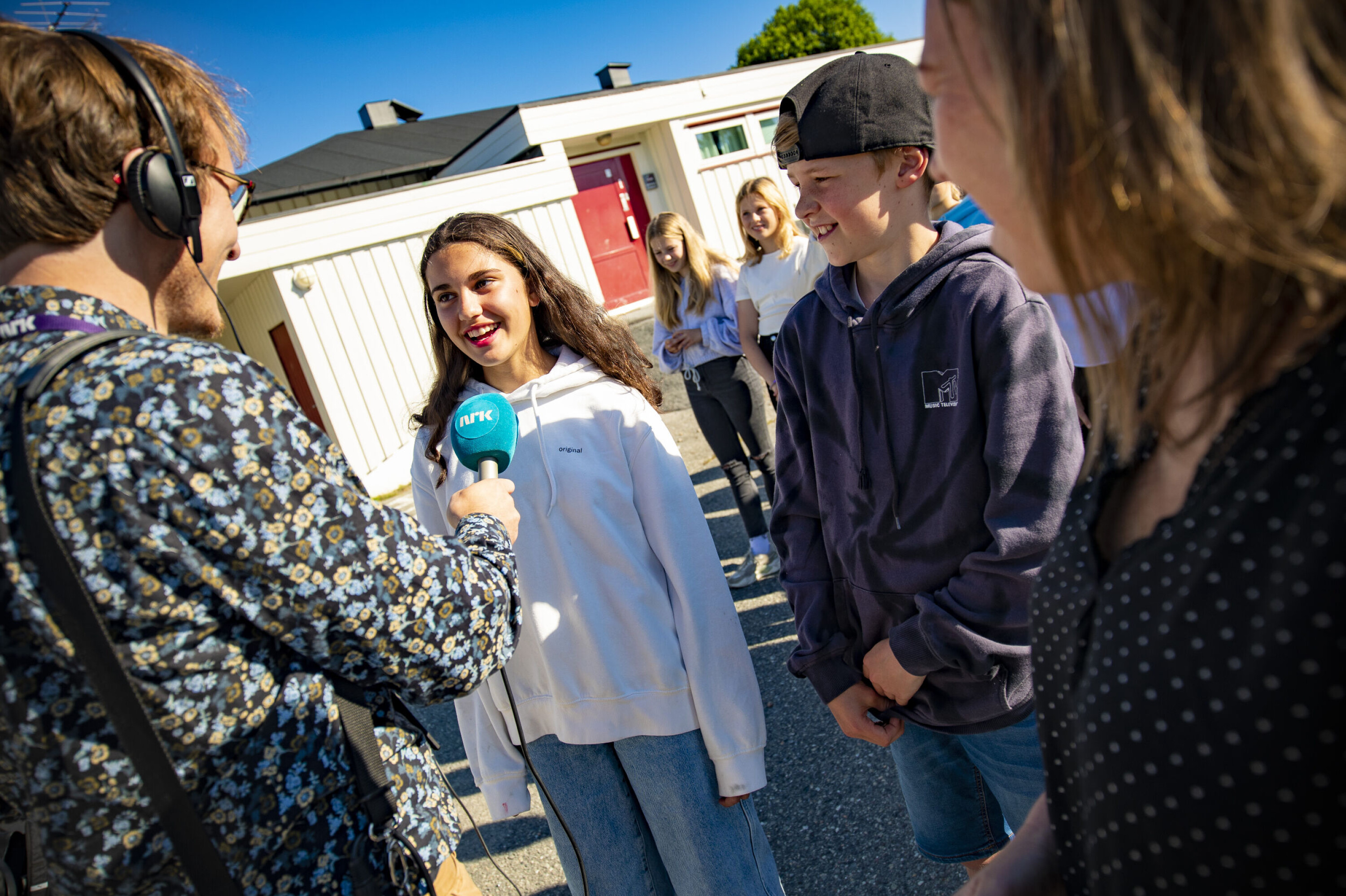 Vestbygda-elevene fikk synge for hele landet