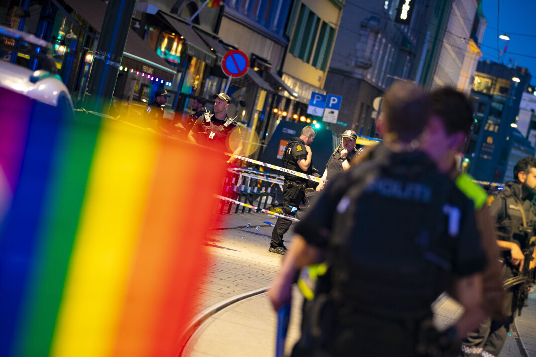 TERRORANGREP: Politiet etterforsker masseskytingen utenfor London Pub i Oslo som en islamistisk terrorhandling. TERRORANGREP: Politiet etterforsker masseskytingen utenfor London Pub i Oslo som en islamistisk terrorhandling.