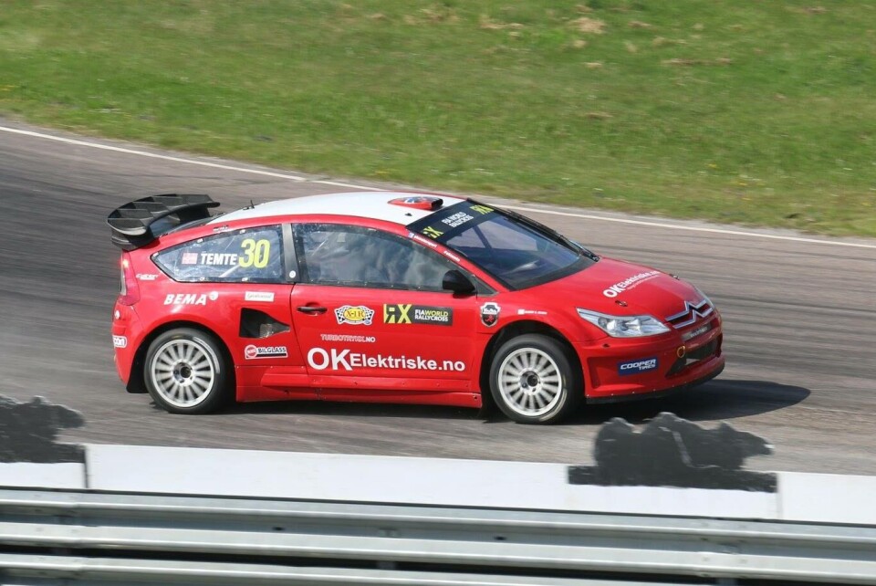 Lovende VM-debut i rallycross for Ole Kristian Temte
