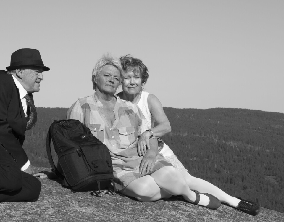 KOPIEN: Fra venstre er Willy Skaret, Gunn Johansen og Trine Hauge. FOTO: PRIVAT