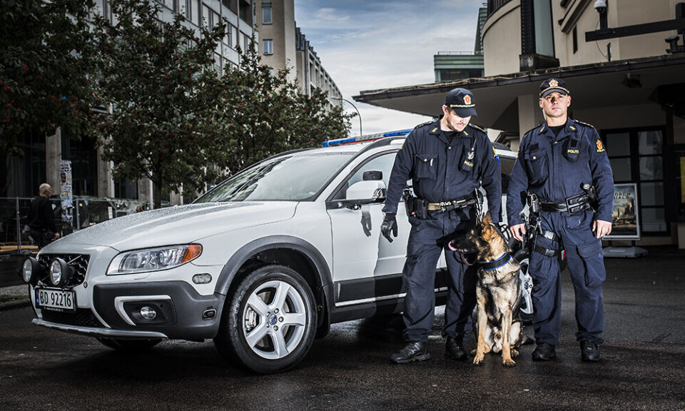 NY HUNDEPATRULJE: Volvo XC70.FOTO: POLITIFORUM.NO