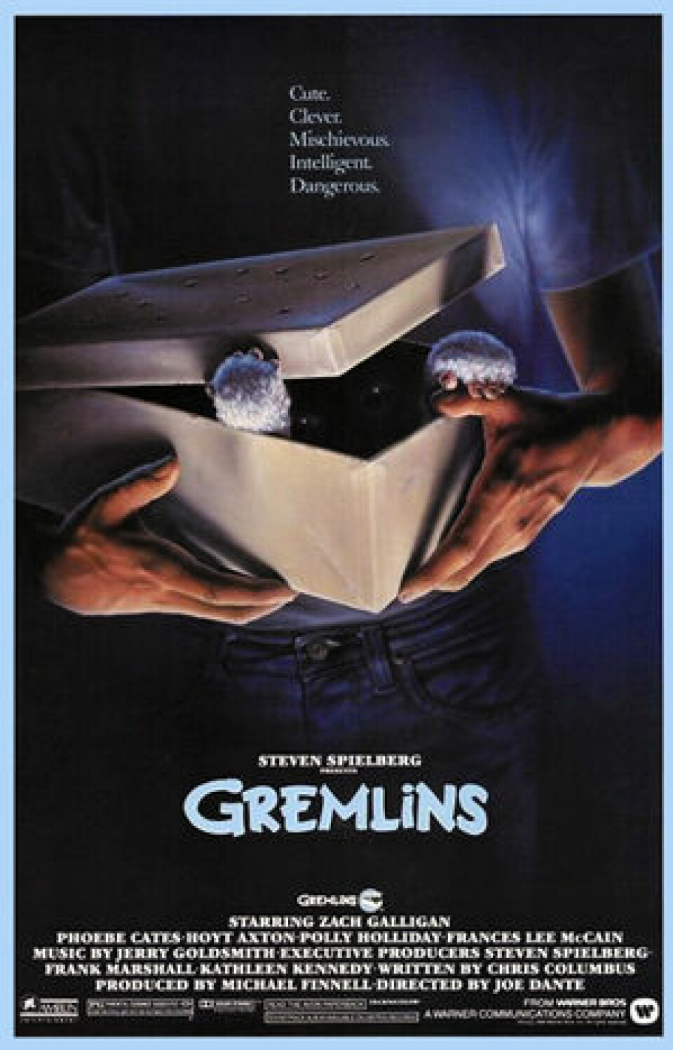 GREMLINS (USA 1984)Regi: Joe Dante. Roller: Zach Galligan,Corey Feldman og Phoebe Cates.