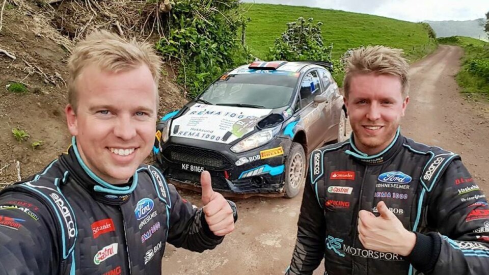UKJENTE VEIER: Frank Tore Larsen og Torstein Eriksen tok med deres Ford Fiesta R5 til Azorene-øyene utenfor Portugal for å kjøre EM.