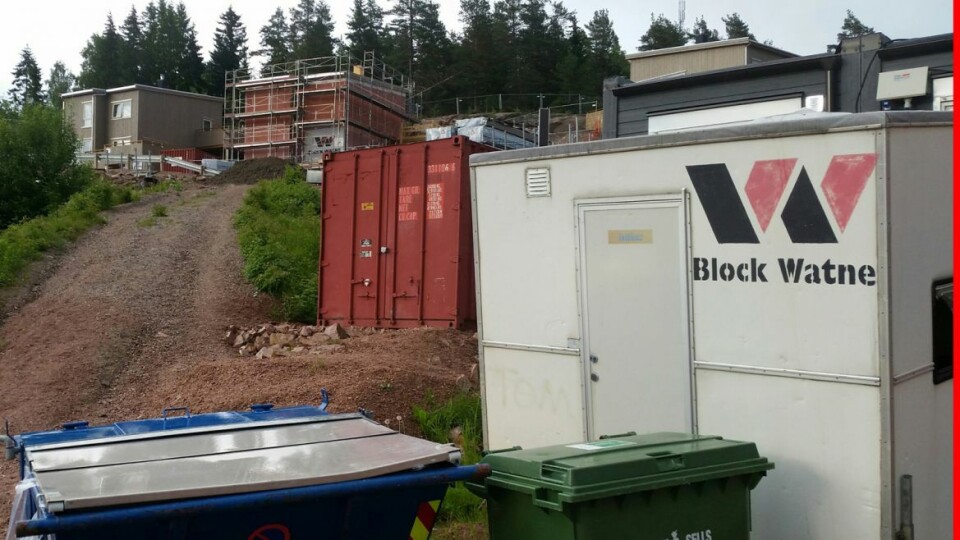 ÅSTEDET: Uvedkommende har forsynet seg for store verdier på byggefeltet på Gleinåsen ved Midtbygda.