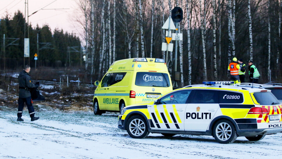 Påkjørt og drept av toget