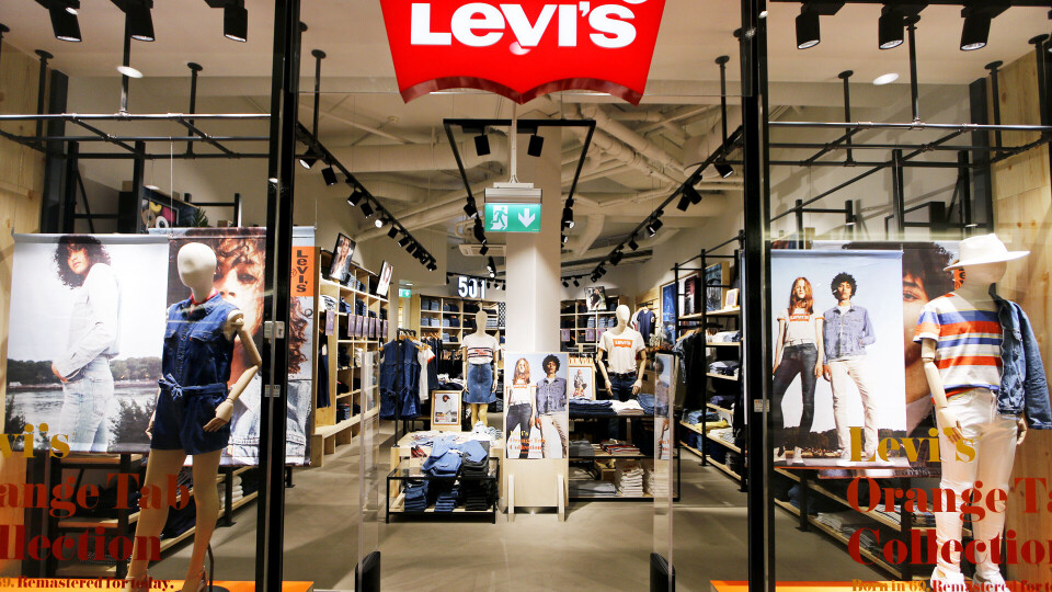 NY FASADE: Levi's har tatt over lokalene til butikken LMC på Gulskogen Senter.