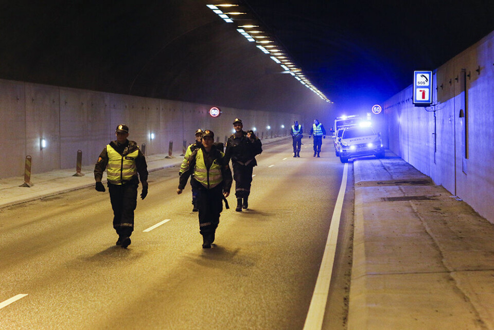 Stengte E18-tunnel for å simulere kjempe-ulykke