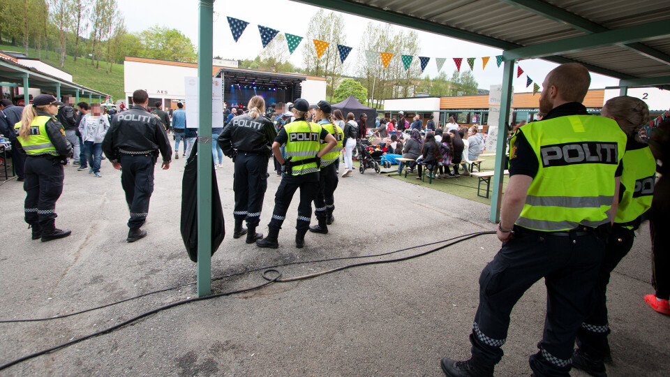 AMPERT: Politiet måtte våren 2017 ha store mannskaper tilstede for å roe gemyttene på en rusfri ungdomsfestival på Fjell.