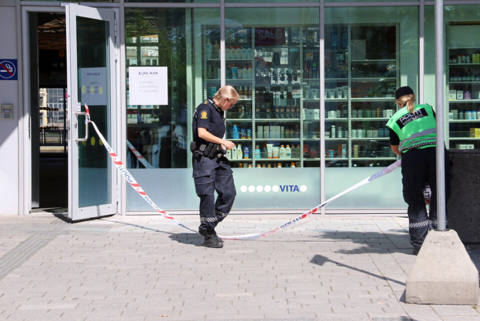 NSB Drammen evakuert etter granatfunn