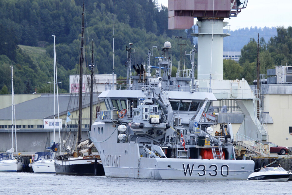 DRAMMEN: Her til kai ved Drammen havn.
