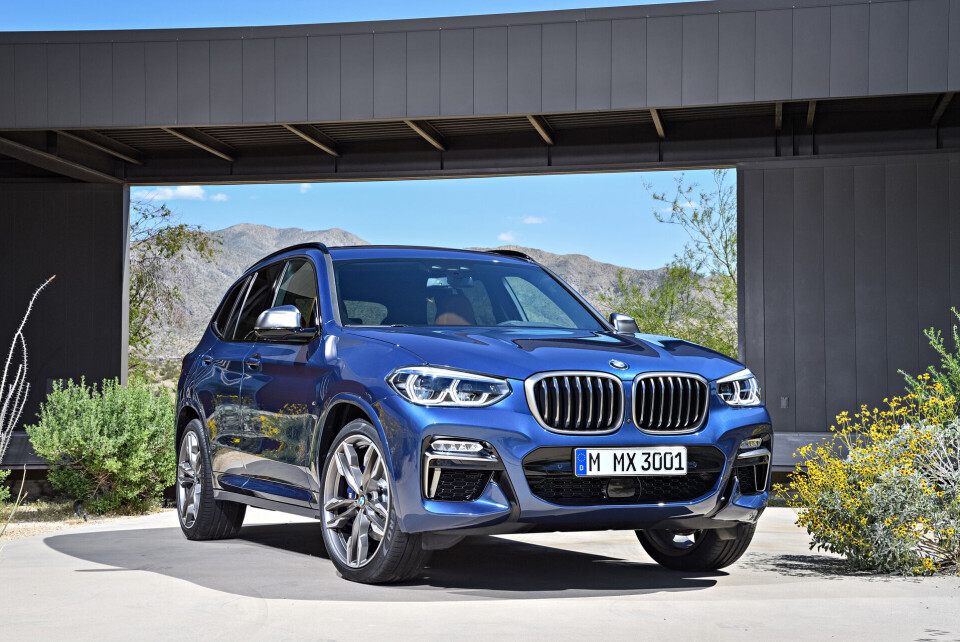 BMW: Mange velger firehjulsdrift, og flest av denne drivlinjevarianten hadde BMW siste måned. På bildet nye X3.