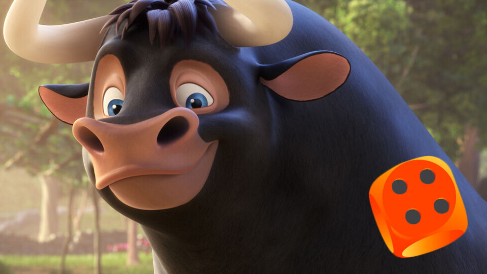 Den fullvoksne oksen Ferdinand med det gode hjertet.