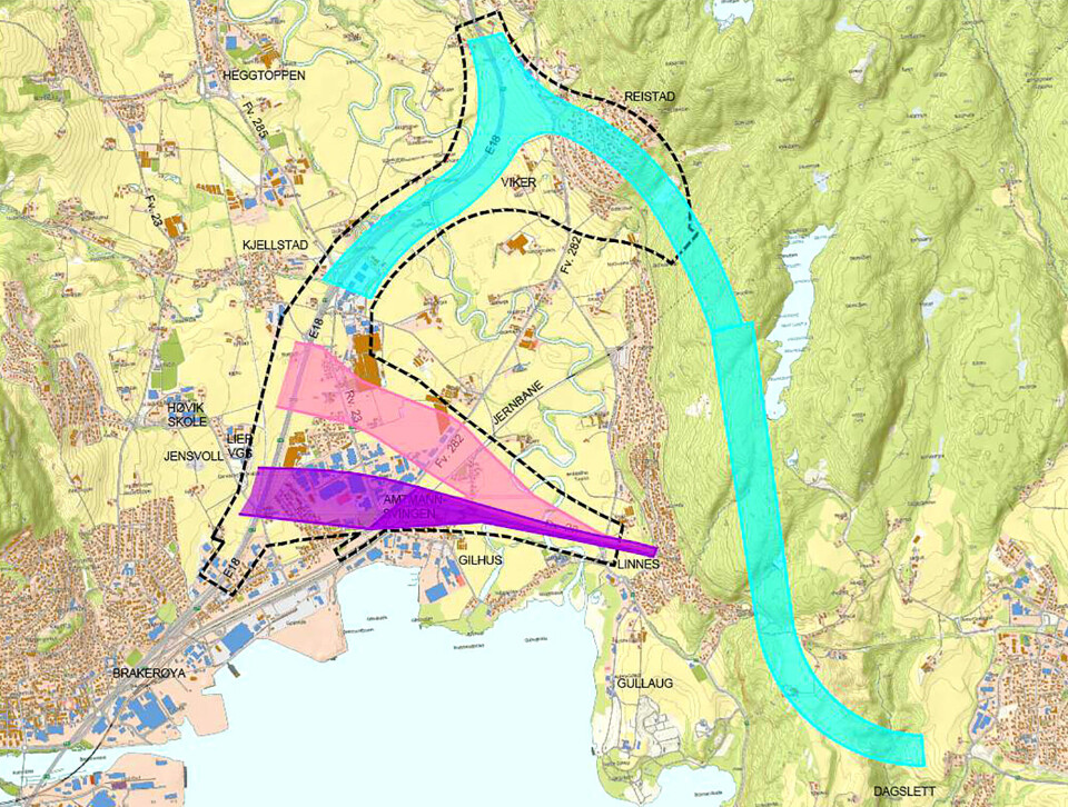 VIKER: Markert med grønt i kartet.