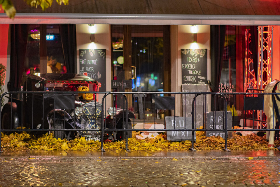 Halloween-dekorasjoner på Z.