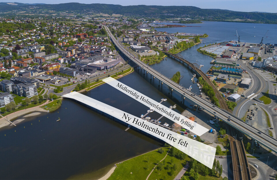 Bru-utbyggingen på Brakerøya vil gi tre år med trafikkaos