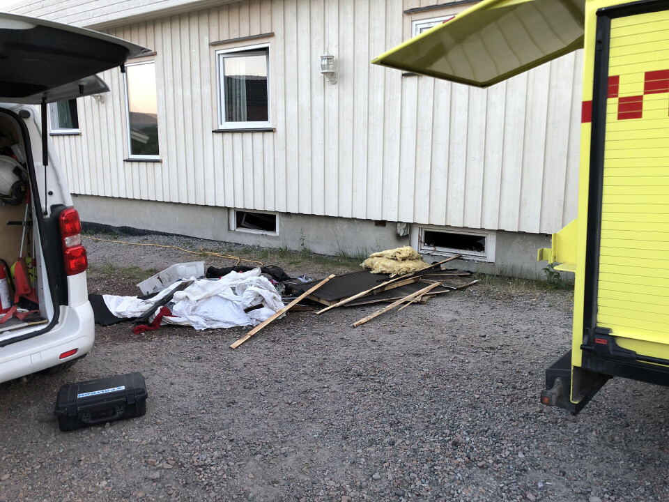 Store innvendige skader etter kjellerbrann i Solbergelva