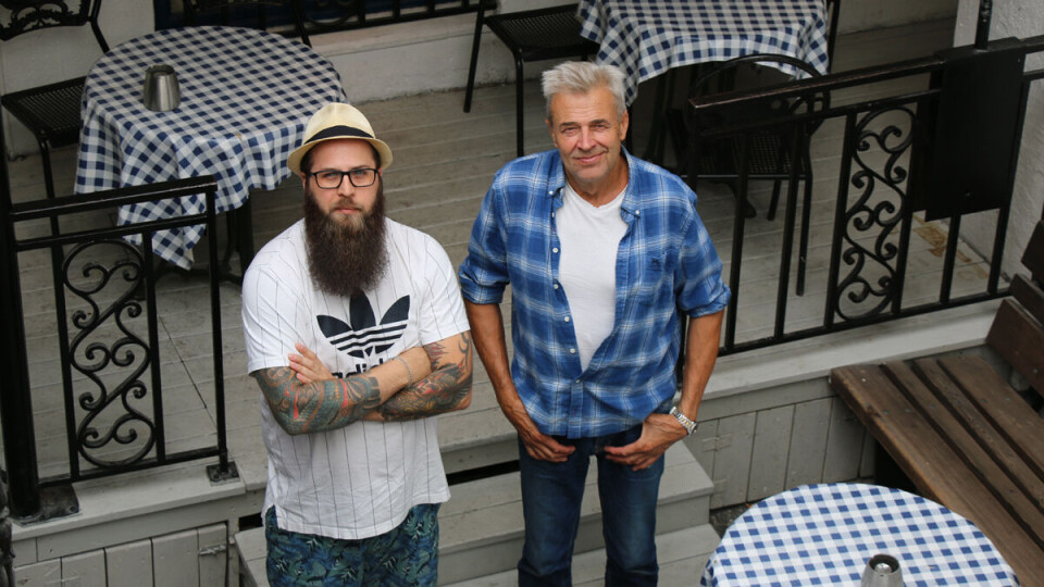 OPPGITT: Daglig leder Kim Rune Andersen og musiker Arvid Haugård er oppgitte over naboklagene.