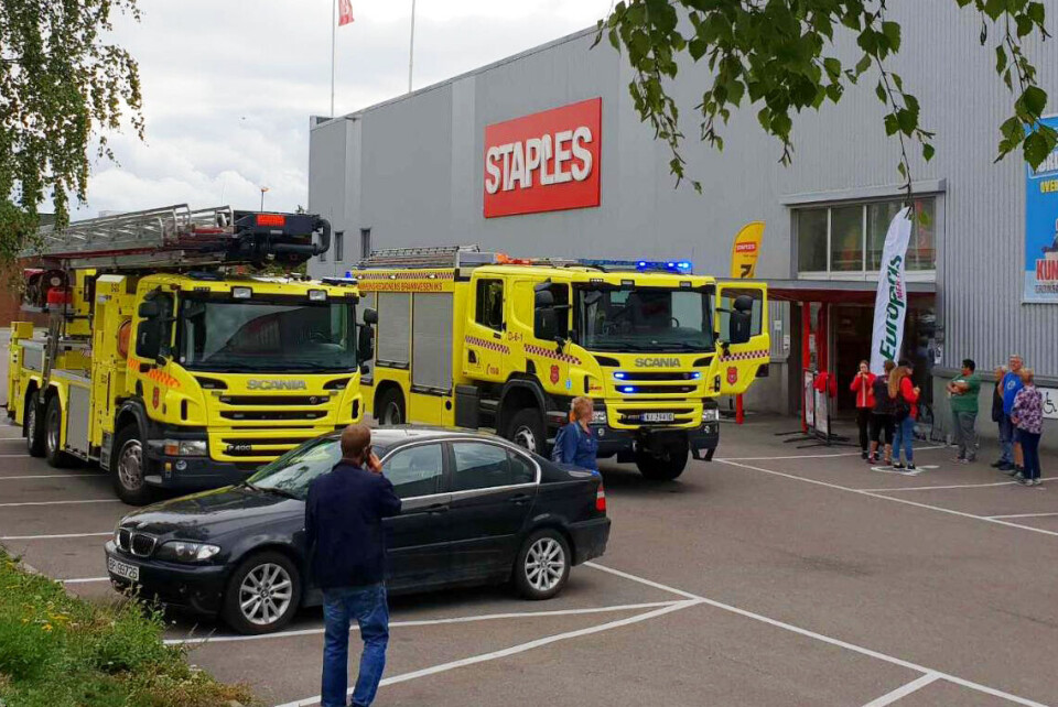 Mann pågrepet for brannstiftelse på Europris