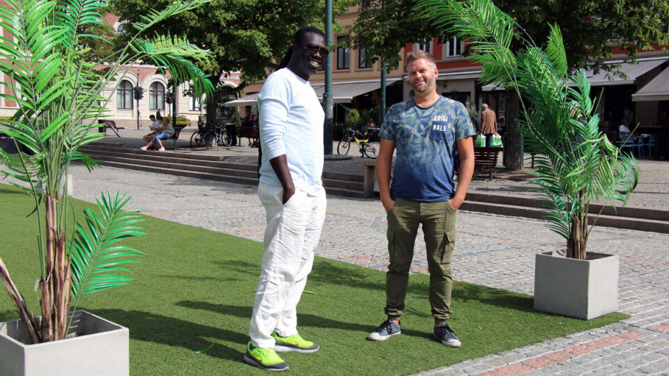 KLARE FOR FEST: Bobby Joof og DJ Arcteec håper å se deg neste helg.