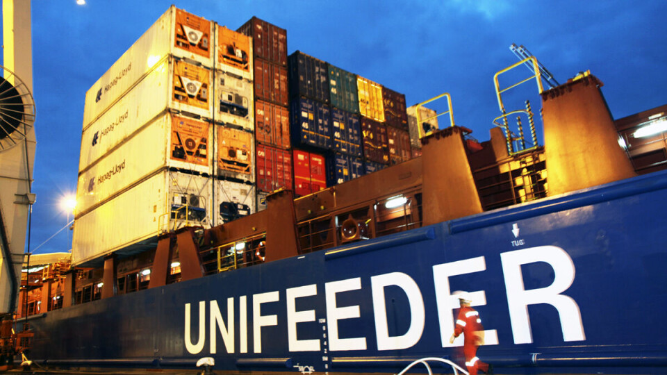 FRA BIL TIL BÅT: Rederiet Unifeeder skal nå transportere Ranheim Paper & Board- produkter mellom Drammen havn og Rotterdam havn.