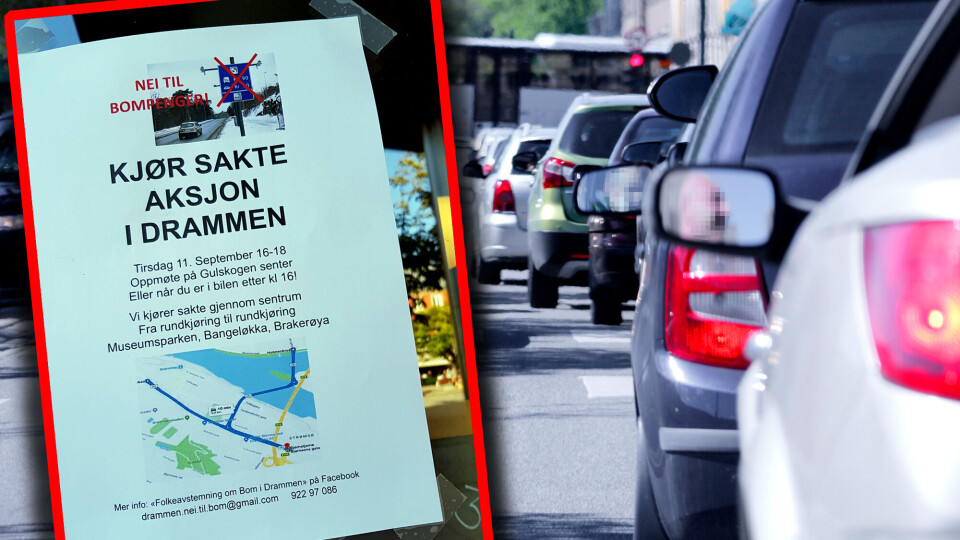 FLYER: Arrangørene av aksjonen har hengt opp denne flyeren rundt omkring i byen.