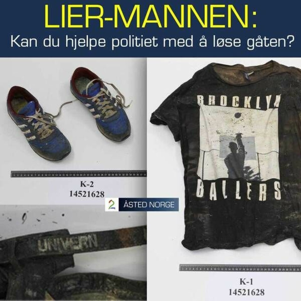 ØNSKER TIPS: Politiet sitter igjen med en mangelfull obduksjonsrapport, og lurer på om noen vet noe om plaggene eller mannen.