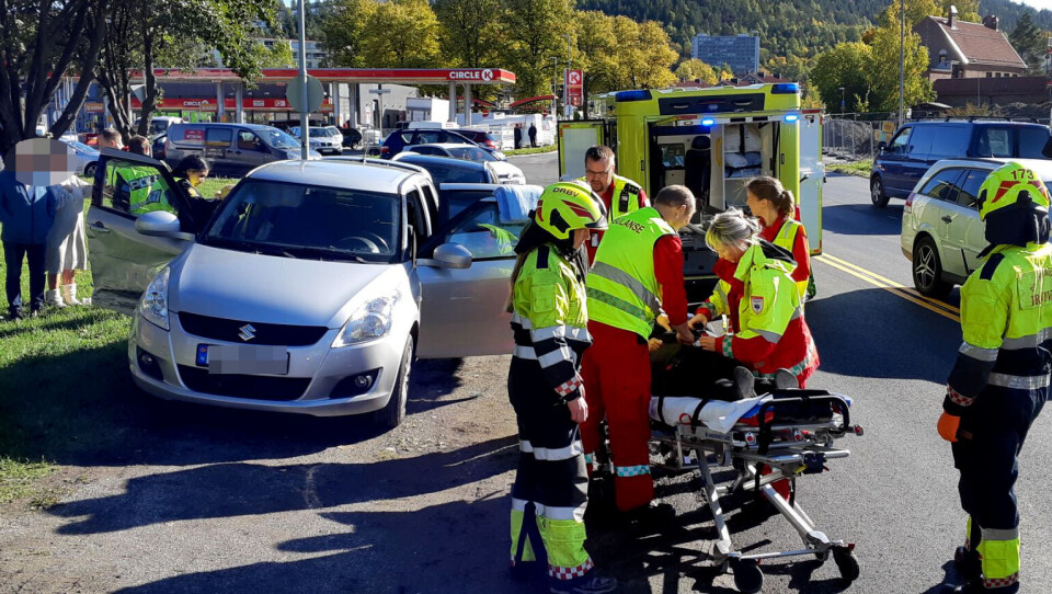 Én person skadet etter brudd på vikeplikten