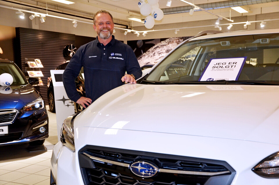 Bjørn Haugen kan melde om godt salg av Subaru XV med kombinasjonen firehjulsdrift/bensinmotor.