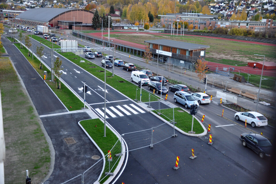 Tar i bruk begge veibaner i nye Bjørnstjerne Bjørnsons gate