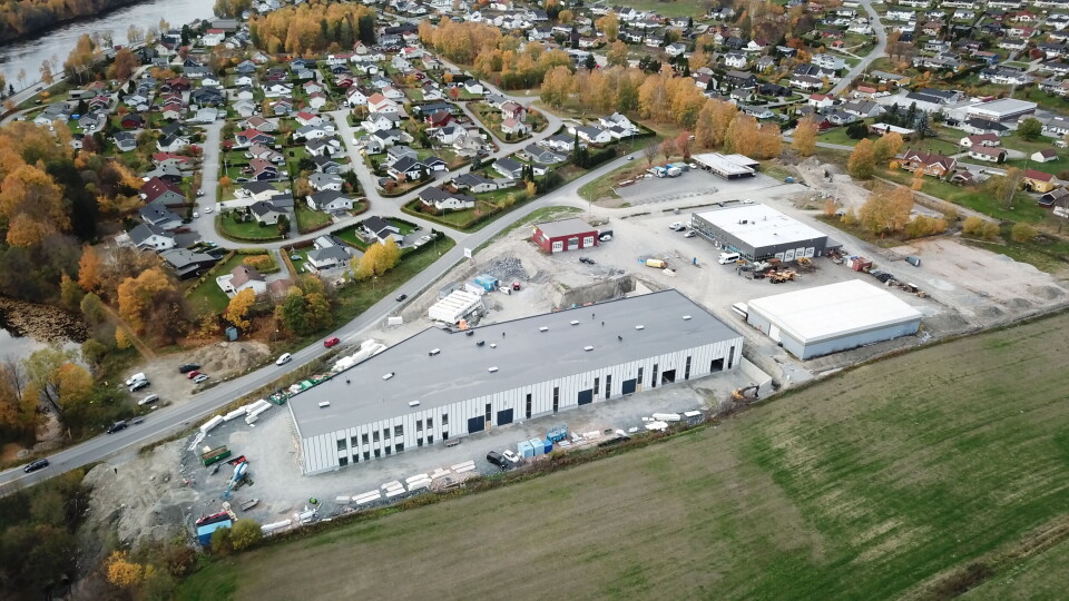 NY NÆRINGSPARK: Her åpner Arctic Trucks. På grusplassen i bakgrunn åpner Coop Extra august 2019.
