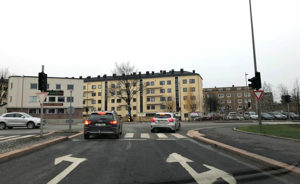 SLUKKET: Trafikklysene blir også påvirket av strømbruddet.