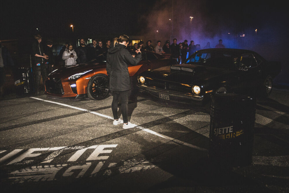 DRAGRACE: Her står Molly Pettit klar i reneste «Fast&The Furious»-settingen.